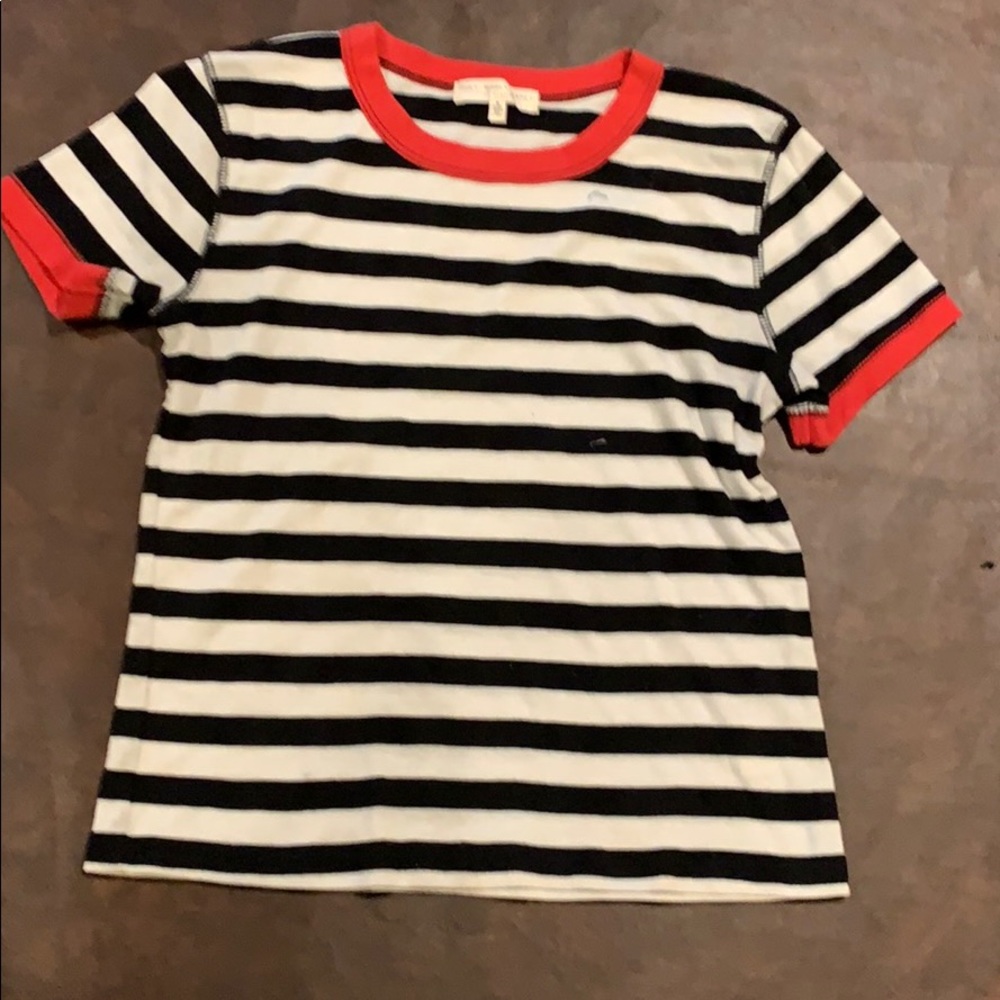 Black and white striped